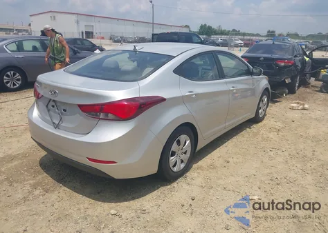 2016 Hyundai Elantra Se from USA, damaged, VIN 5NPDH4AE5GH682981